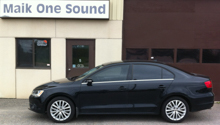 2012 Volkswagen Jetta with professional window tint in North Bay
